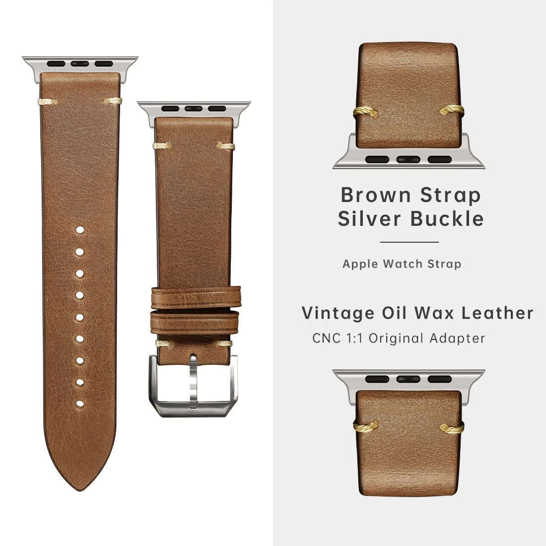 Crafted - Premium Leather Strap for Apple Watch Ultra & Series
