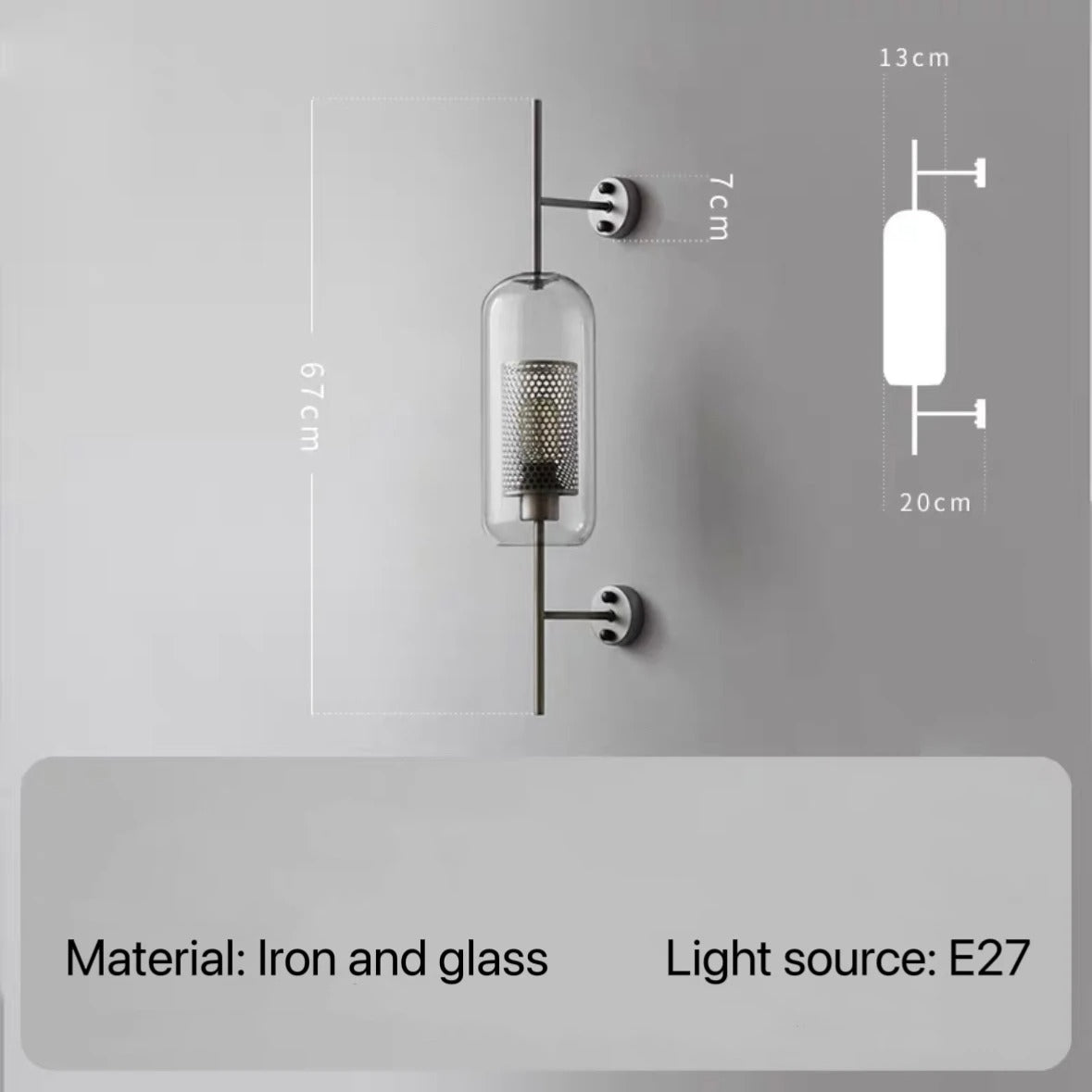 Elysian - Nordic Retro Wall Light for Bedroom, Kitchen & Hallway Decor