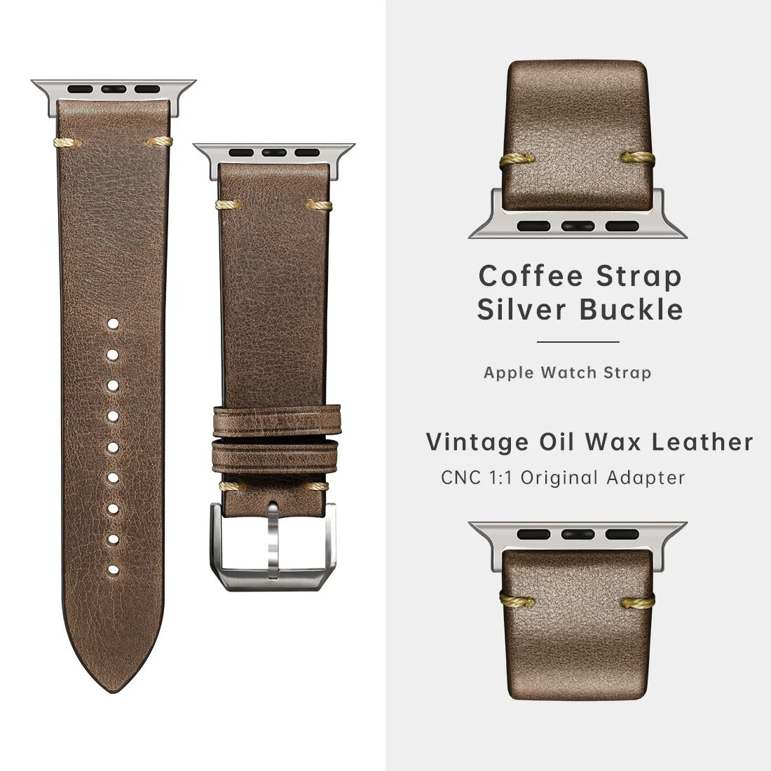 Crafted - Premium Leather Strap for Apple Watch Ultra & Series