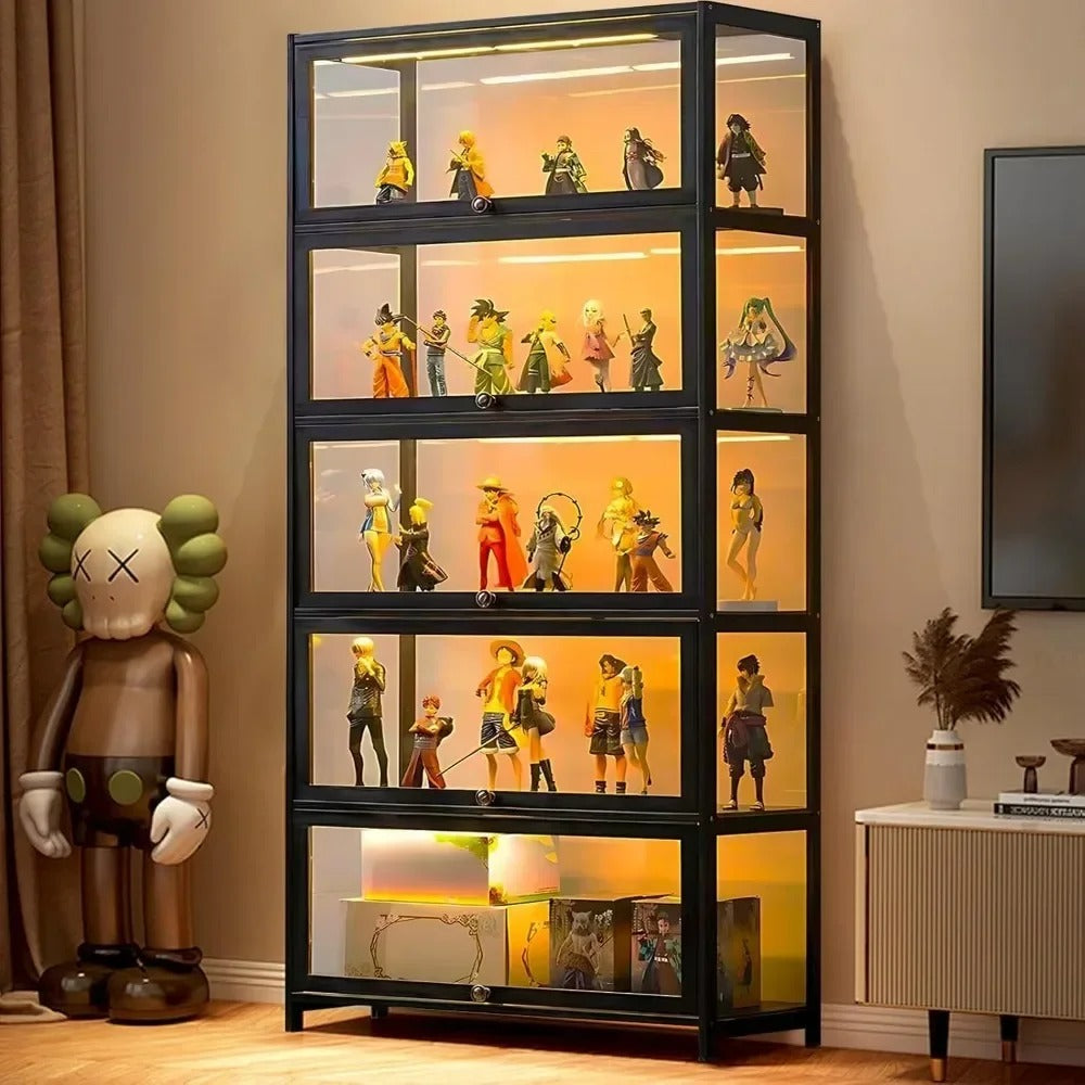 Collector's Showcase - 5-Tier Acrylic Display Cabinet for Collectibles & Toys