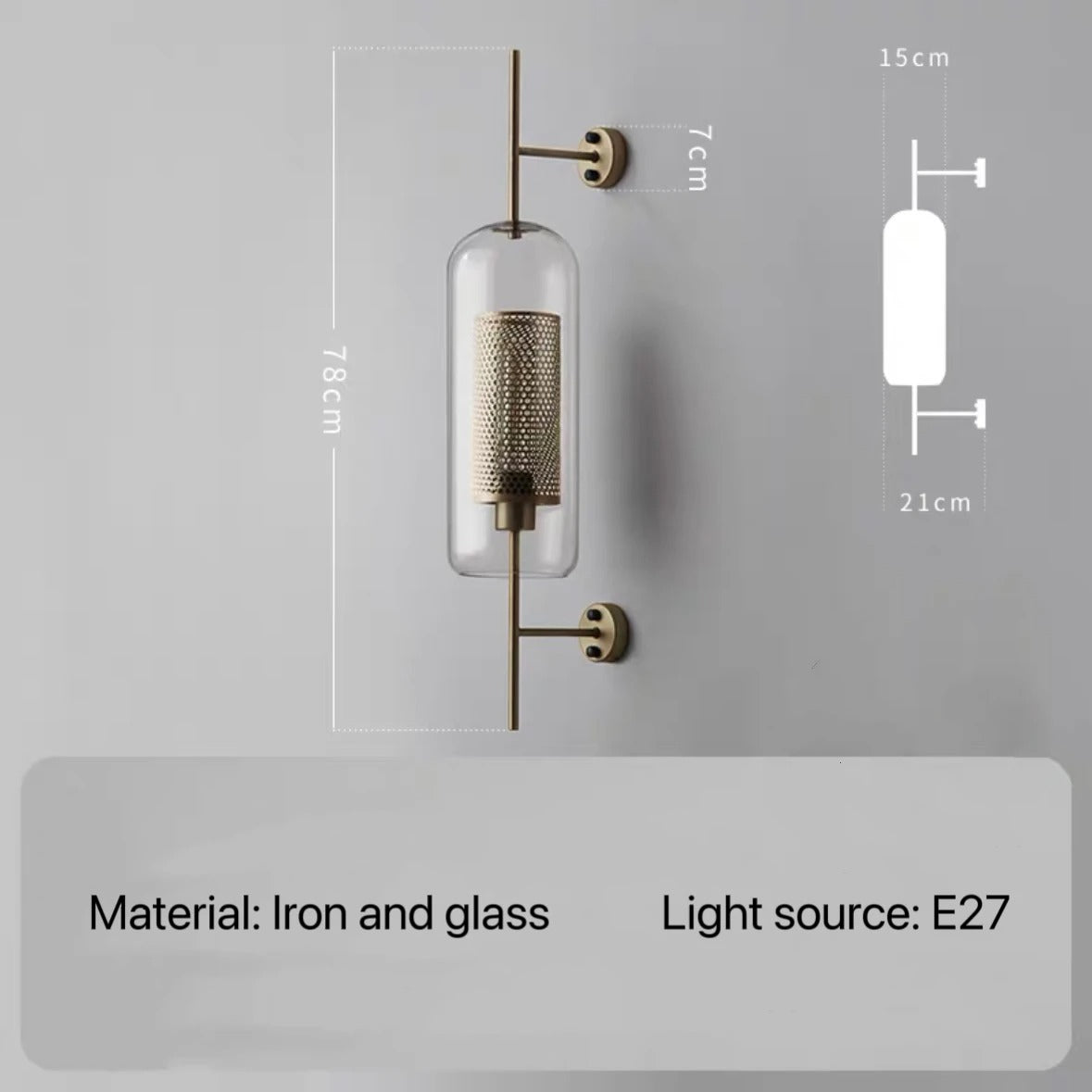 Elysian - Nordic Retro Wall Light for Bedroom, Kitchen & Hallway Decor