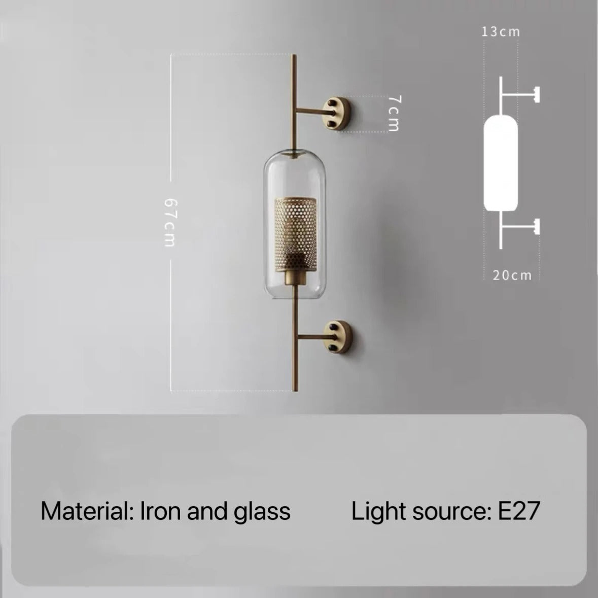 Elysian - Nordic Retro Wall Light for Bedroom, Kitchen & Hallway Decor