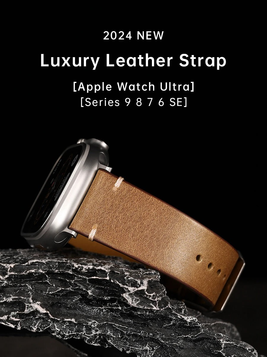 Crafted - Premium Leather Strap for Apple Watch Ultra & Series