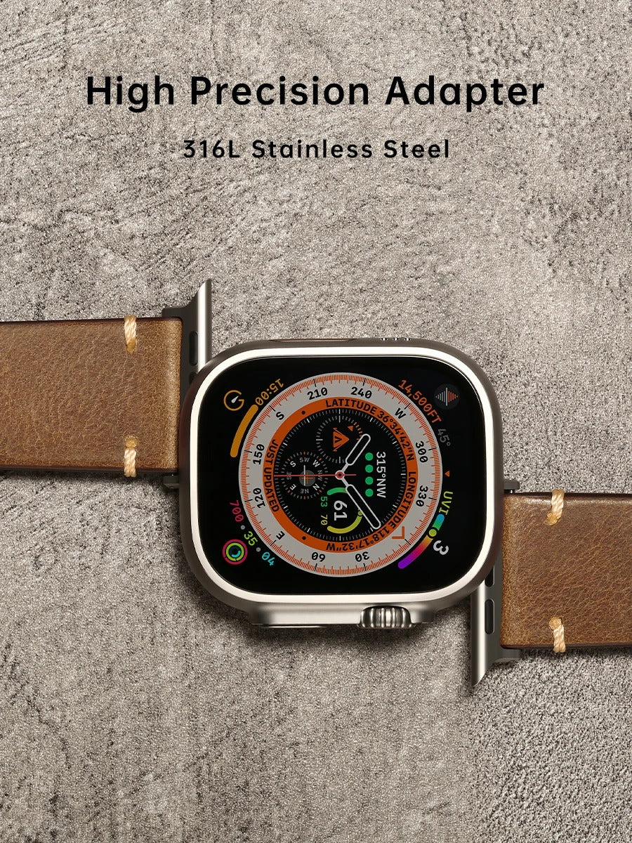 Crafted - Premium Leather Strap for Apple Watch Ultra & Series