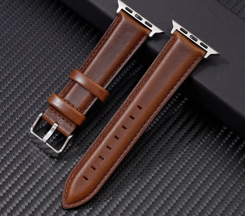 LuxeStrap - Genuine Leather Strap for Apple Watch Ultra & Series 4–9 SE