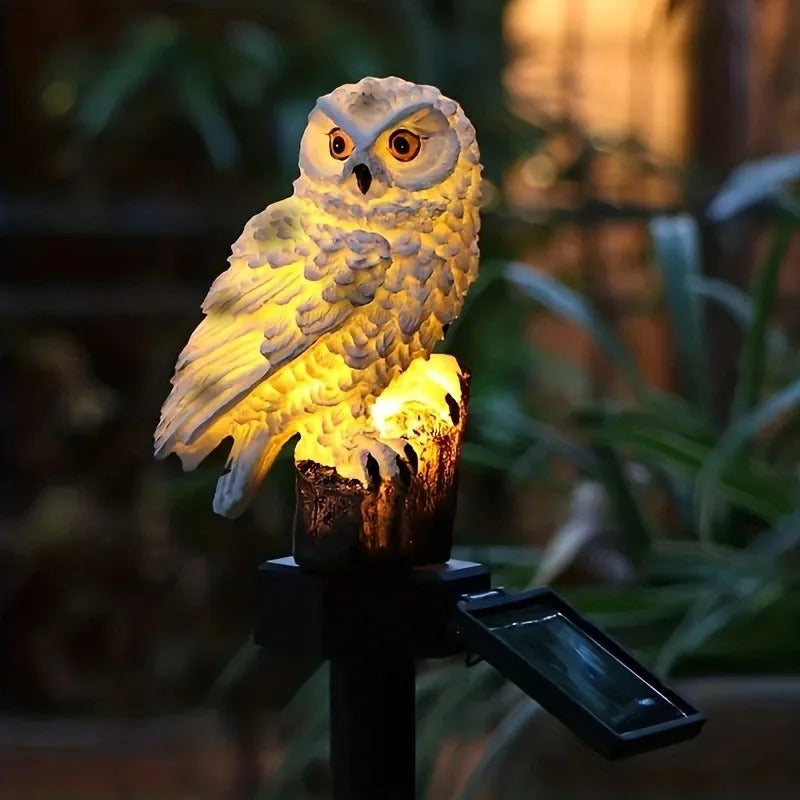 Decorative Solar LED Owl Garden Lights | Waterproof Outdoor Animal Sculpture | Pathway & Yard Accent Lamp