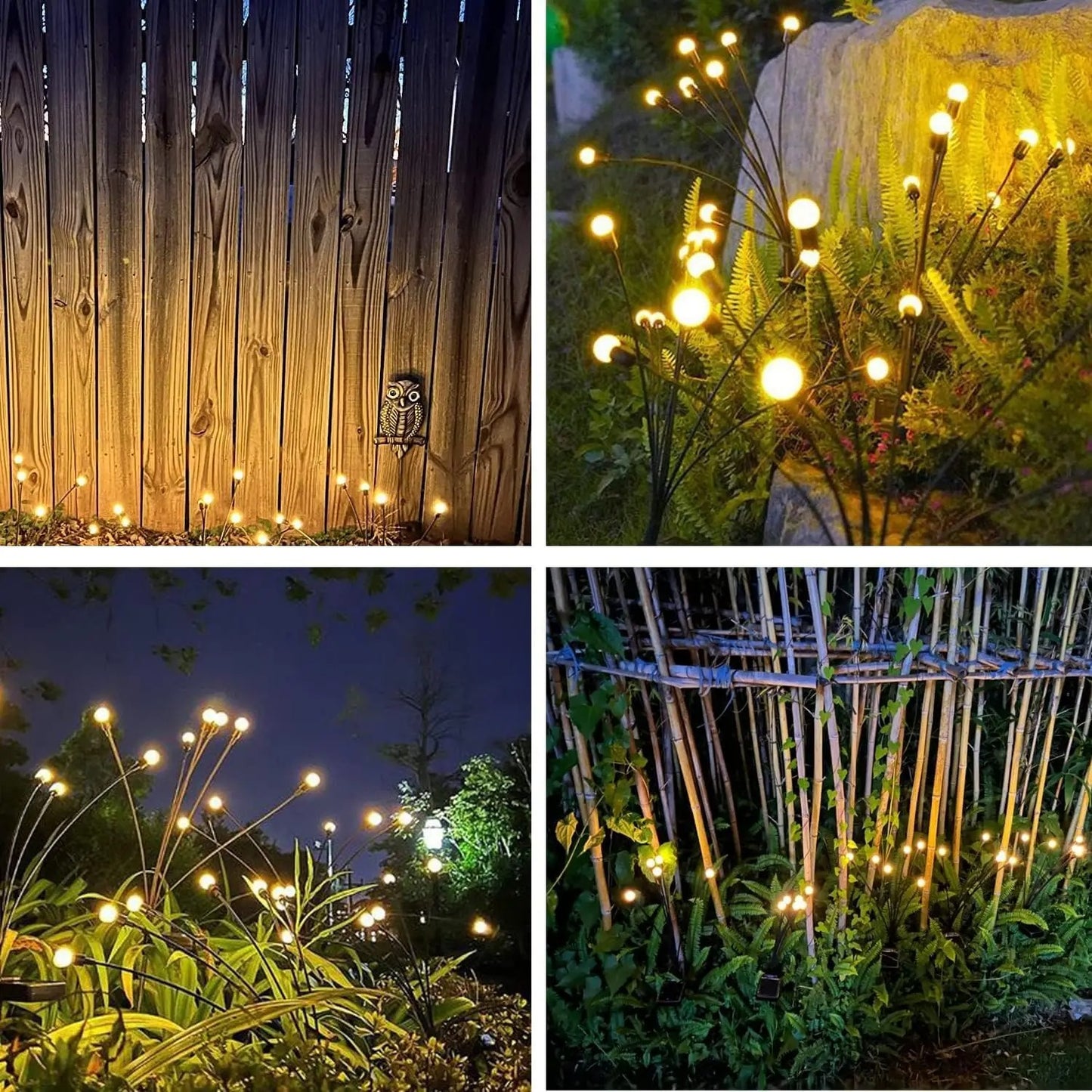EcoGlow - 10 LEDs Solar Swaying Lights Outdoor Waterproof Garden Decor
