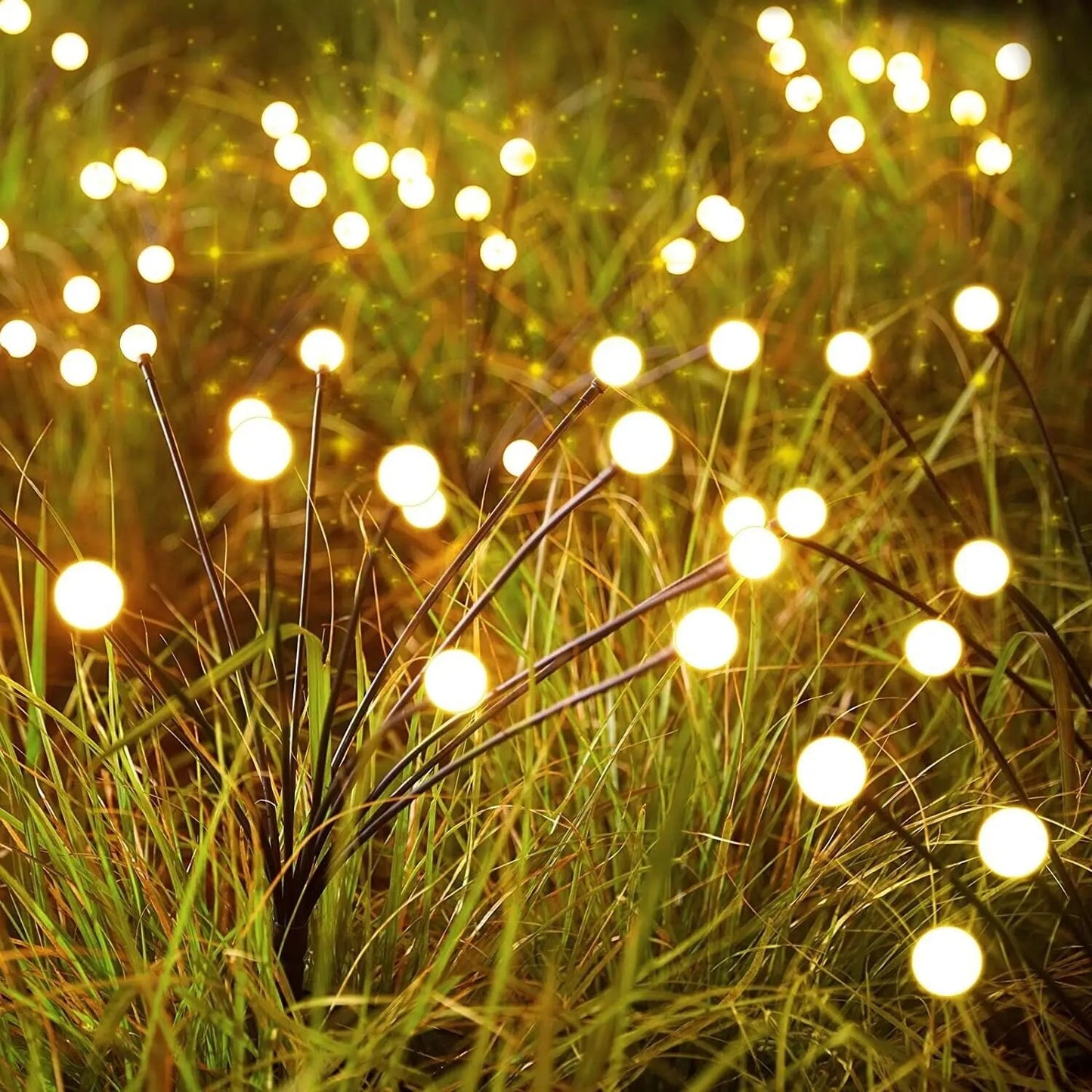 EcoGlow - 10 LEDs Solar Swaying Lights Outdoor Waterproof Garden Decor