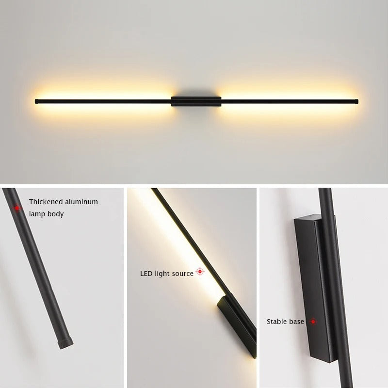 ElegaLight Minimalist Tube Linear LED Wall Lamp - Modern Indoor Lighting
