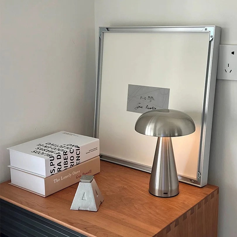 Enlite - Retro Mushroom LED Table Lamp with Touch Sensor & Rechargeable Battery