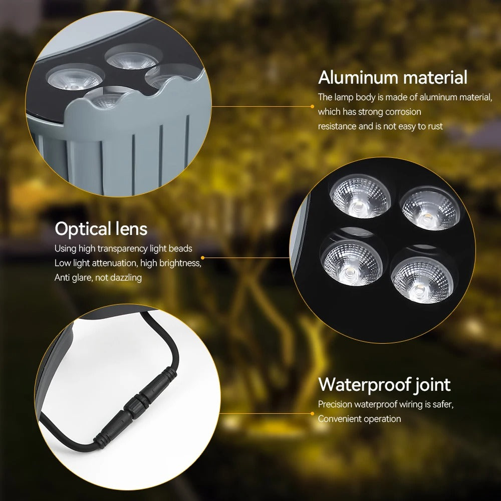 EnviroGlow - LED Tree Hugging Outdoor Lamp, Waterproof Garden Light