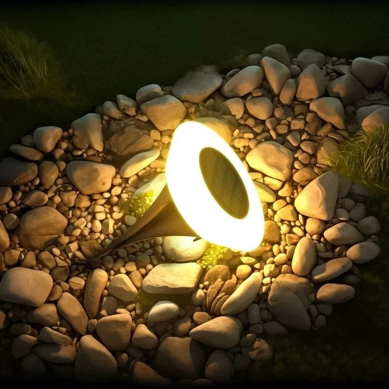 EverGlow - 14 LEDs Solar In-Ground Lights Outdoor Waterproof