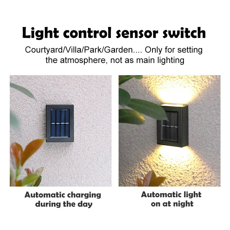 EvoBright - Solar Wall Lights Outdoor Waterproof Illumination