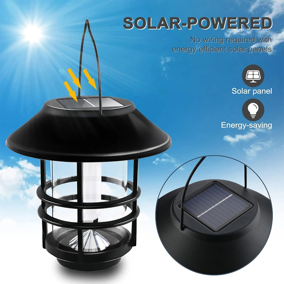 FireFly Glow - LED Solar Flame Lights Outdoor Waterproof Flickering Lanterns