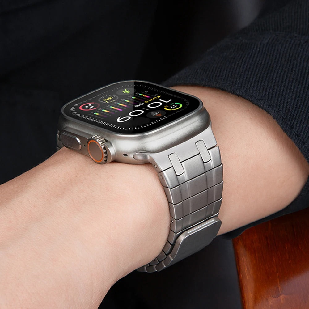 FlexLink - Magnetic Stainless Steel Band for Apple Watch Ultra & Series 4–10