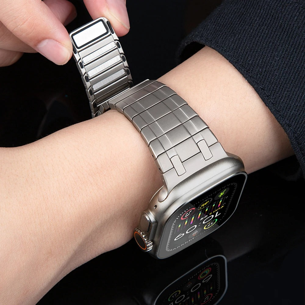 FlexLink - Magnetic Stainless Steel Band for Apple Watch Ultra & Series 4–10