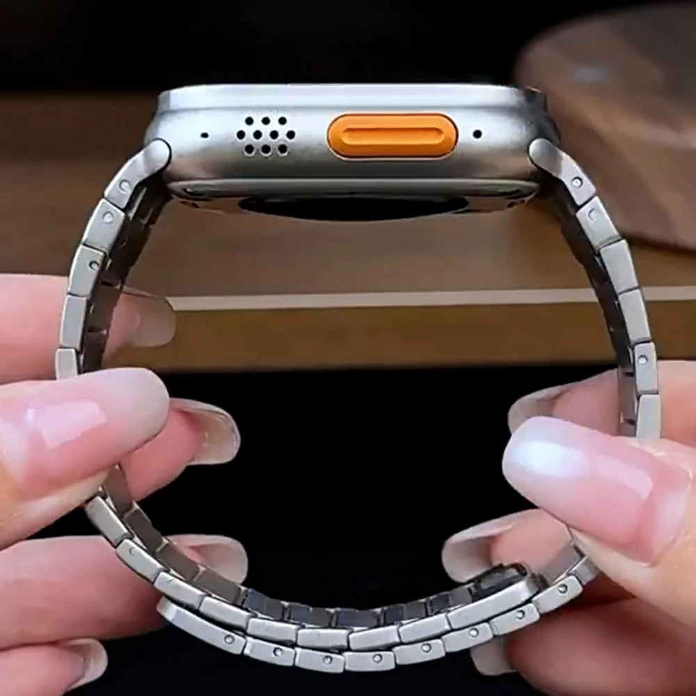 FlexLink - Magnetic Stainless Steel Band for Apple Watch Ultra & Series 4–10