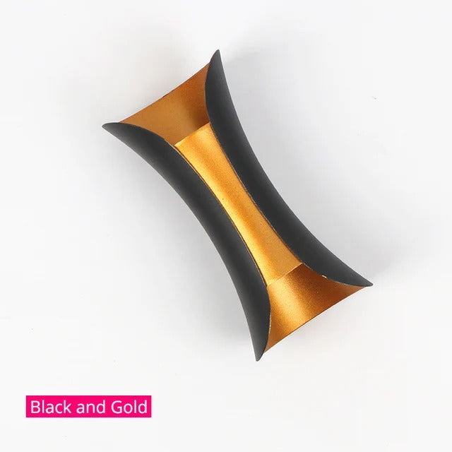 BrightHome - Modern Curved Indoor/Outdoor Waterproof LED Wall Lights, Aluminum