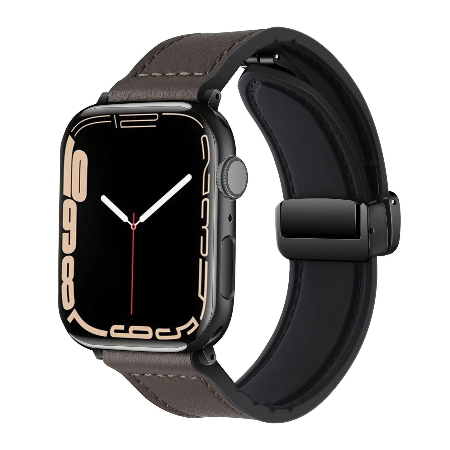 FlexBand - Magnetic Leather Silicone Strap for Apple Watch