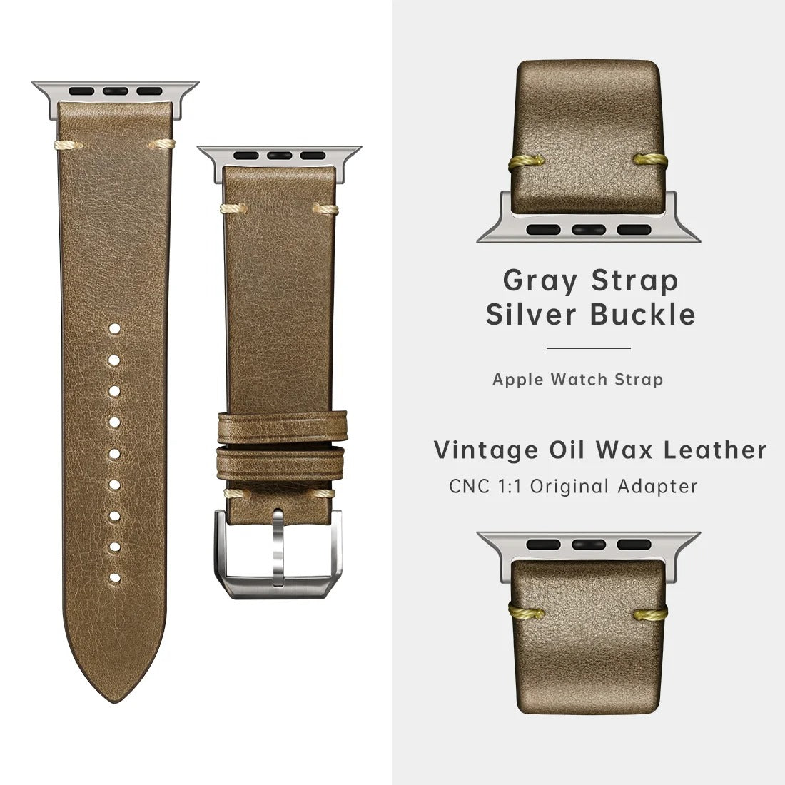 Crafted - Premium Leather Strap for Apple Watch Ultra & Series