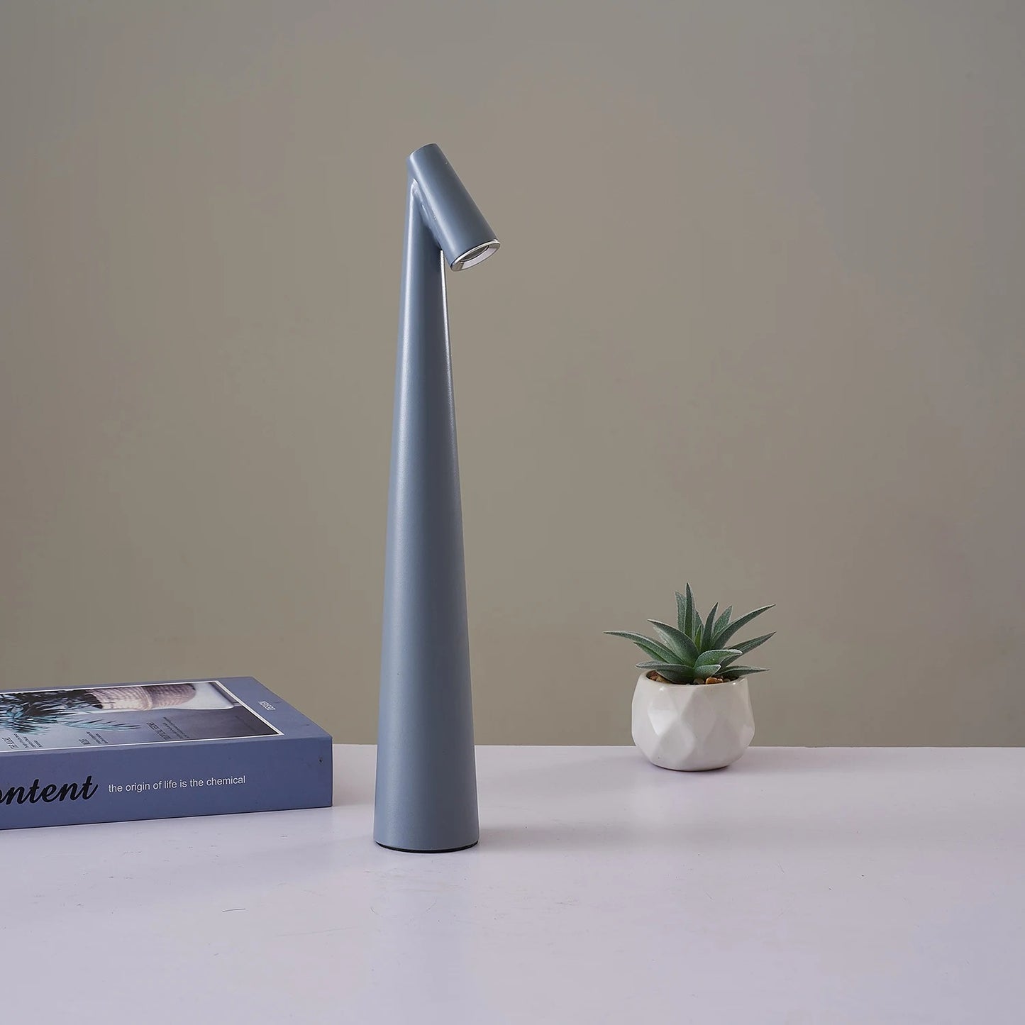 Modern LED Touch Sensor Table Lamp - Portable & Rechargeable Desk Light for Reading
