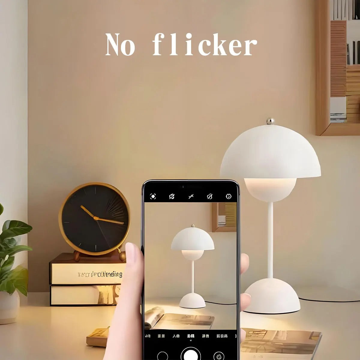 Home Decor Hub - Modern Mushroom LED Table Lamps, Rechargeable Touch Night Light