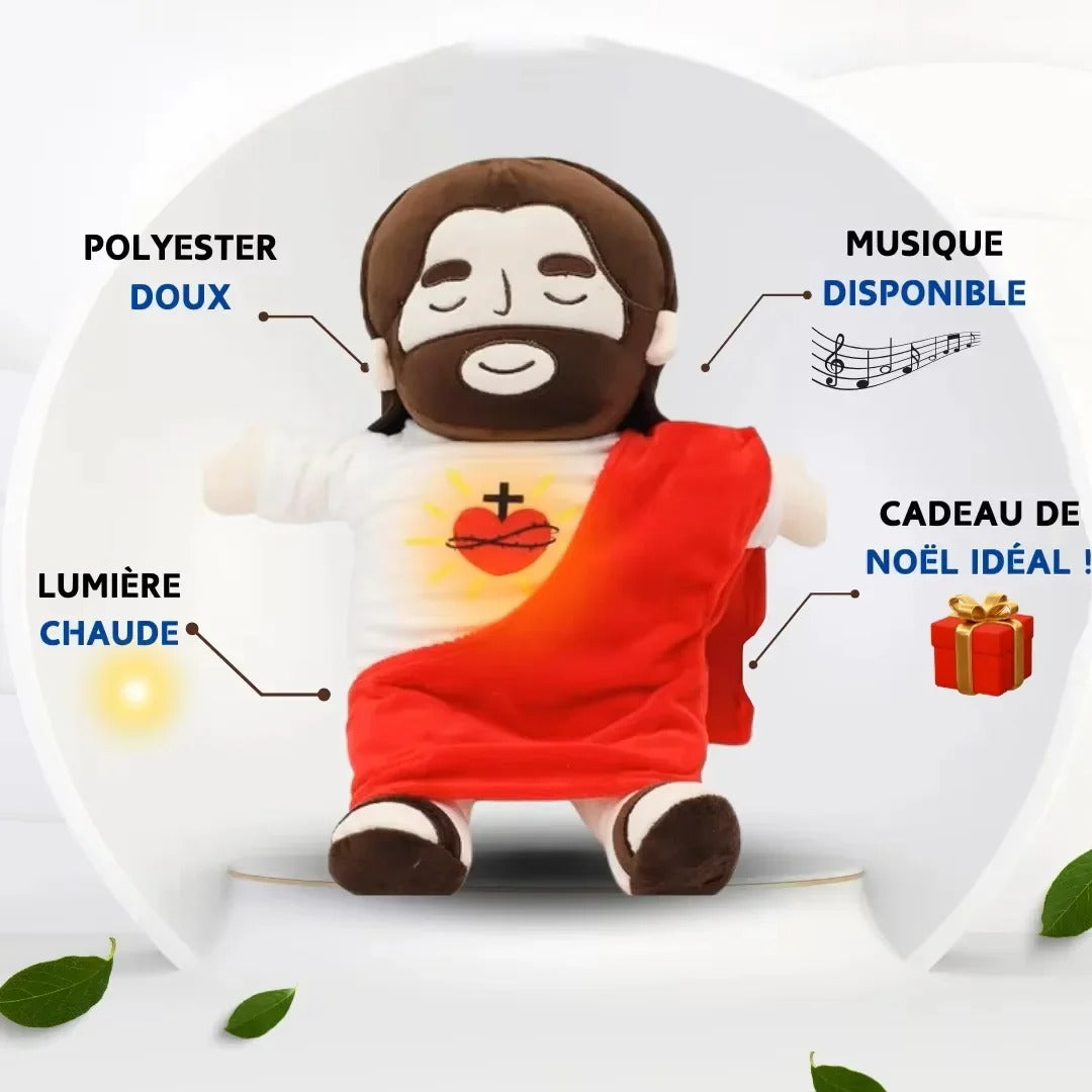 Joyful Jude - 40CM Breathing Jesus Plush Toy for Comfort & Sleep
