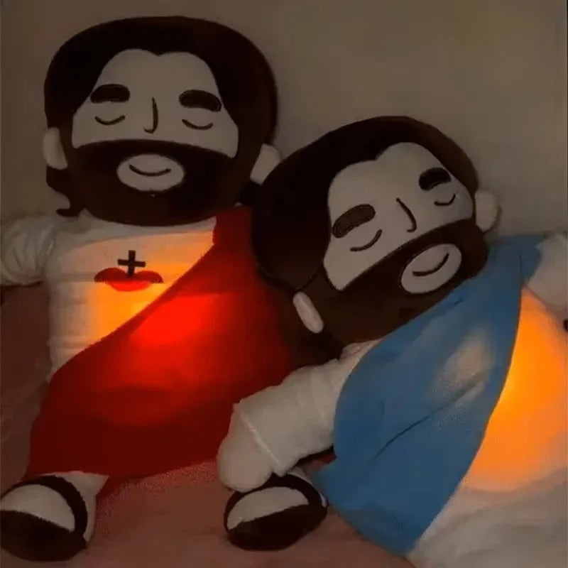Joyful Jude - 40CM Breathing Jesus Plush Toy for Comfort & Sleep