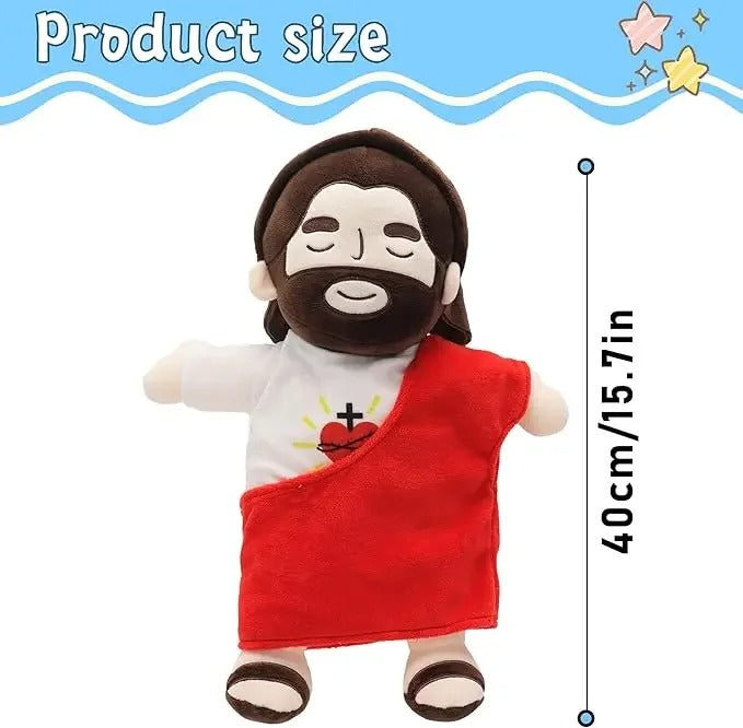 Joyful Jude - 40CM Breathing Jesus Plush Toy for Comfort & Sleep