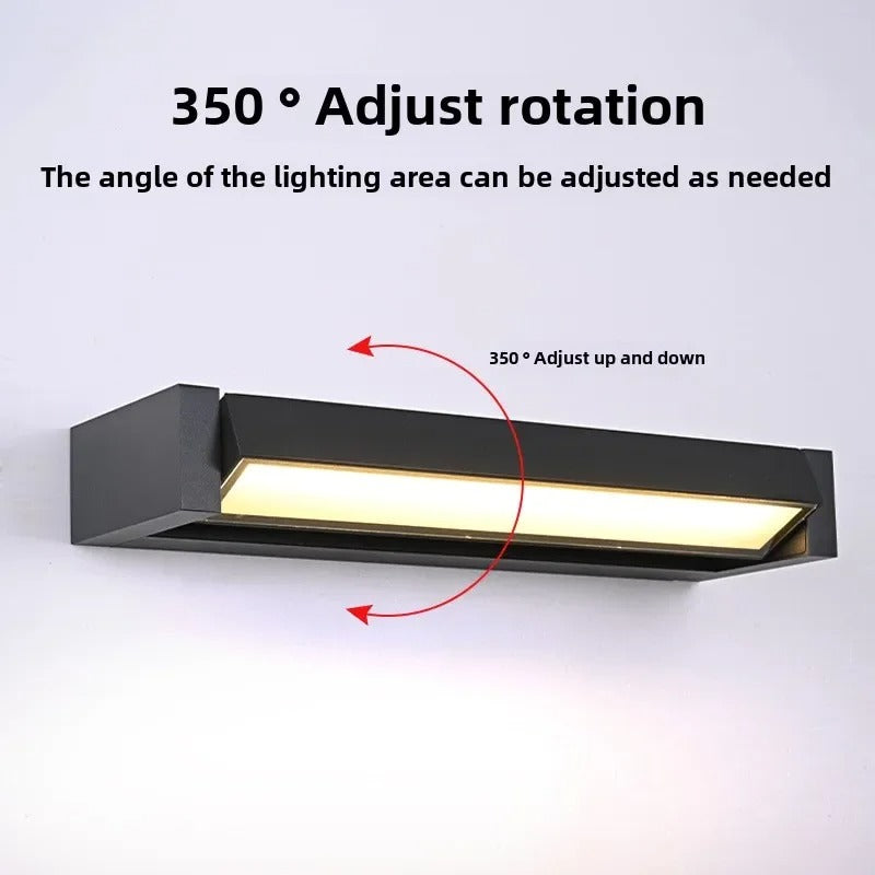 LumiBright - LED Outdoor Wall Sconce Waterproof Porch & Patio Light Fixture