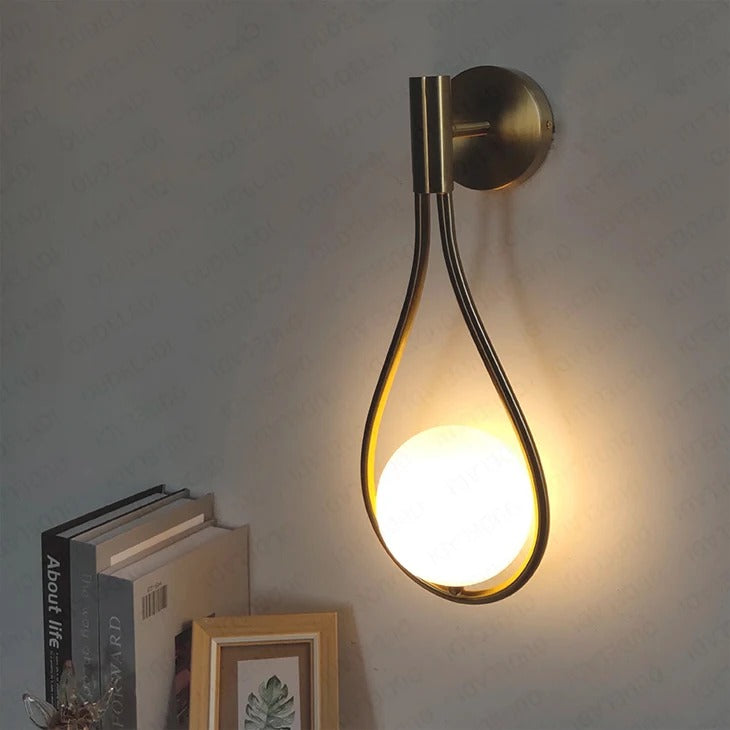LumiDecor - Minimalist Glass Ball Wall Light for Bedside Decor