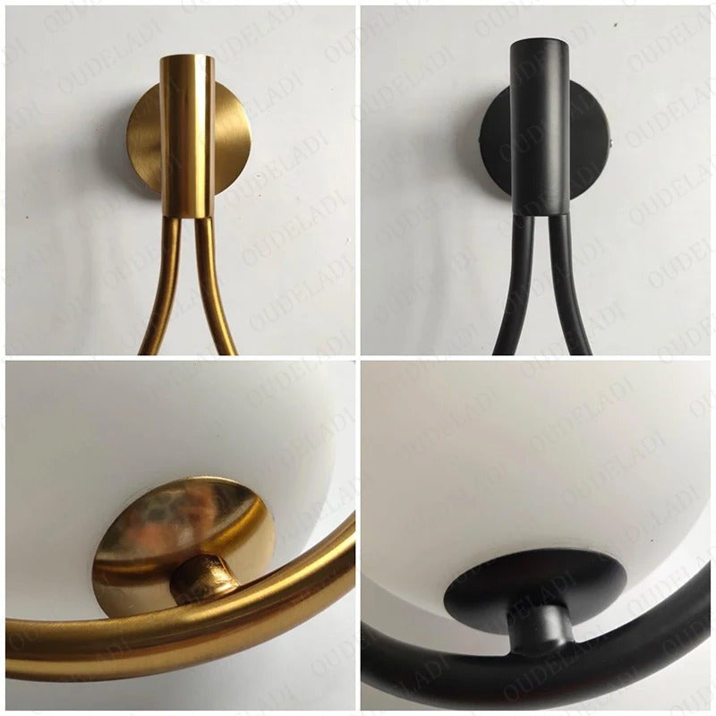 LumiDecor - Minimalist Glass Ball Wall Light for Bedside Decor