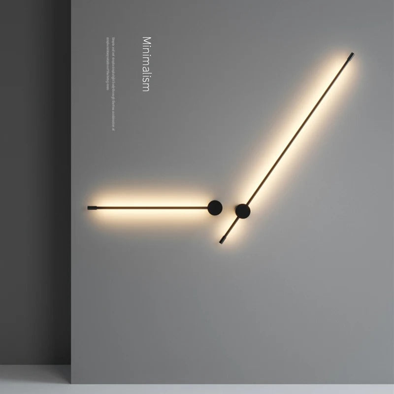 LumiModern - Minimalist Rotation LED Long Wall Lamp - Dimmable, Modern Design