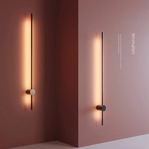 LumiModern - Minimalist Rotation LED Long Wall Lamp - Dimmable, Modern Design