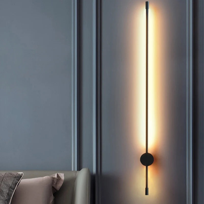 LumiModern - Minimalist Rotation LED Long Wall Lamp - Dimmable, Modern Design