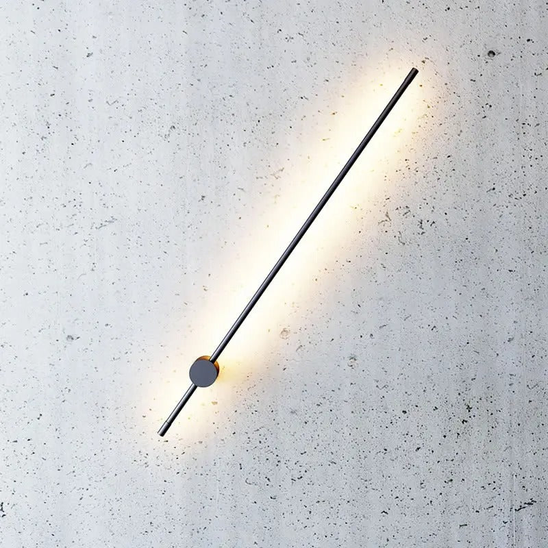 LumiModern - Minimalist Rotation LED Long Wall Lamp - Dimmable, Modern Design