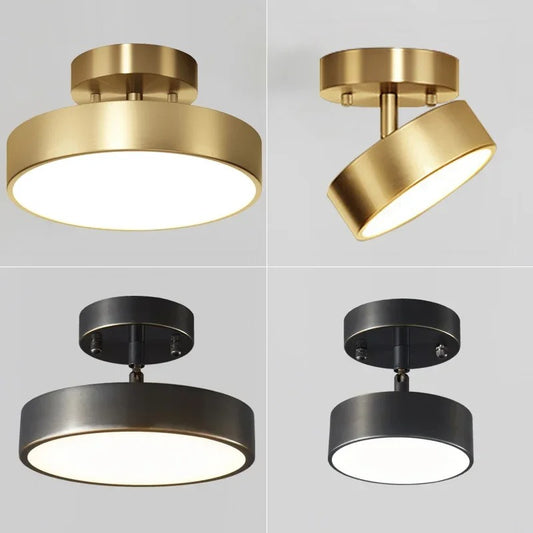 LumiSpace - Modern Rotatable LED Ceiling Light - Round Fixture for Home