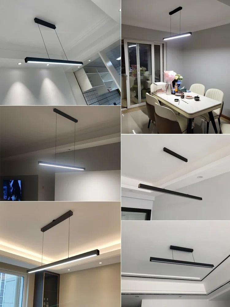 LumiStyle - Modern LED Long Strip Chandelier Lamp