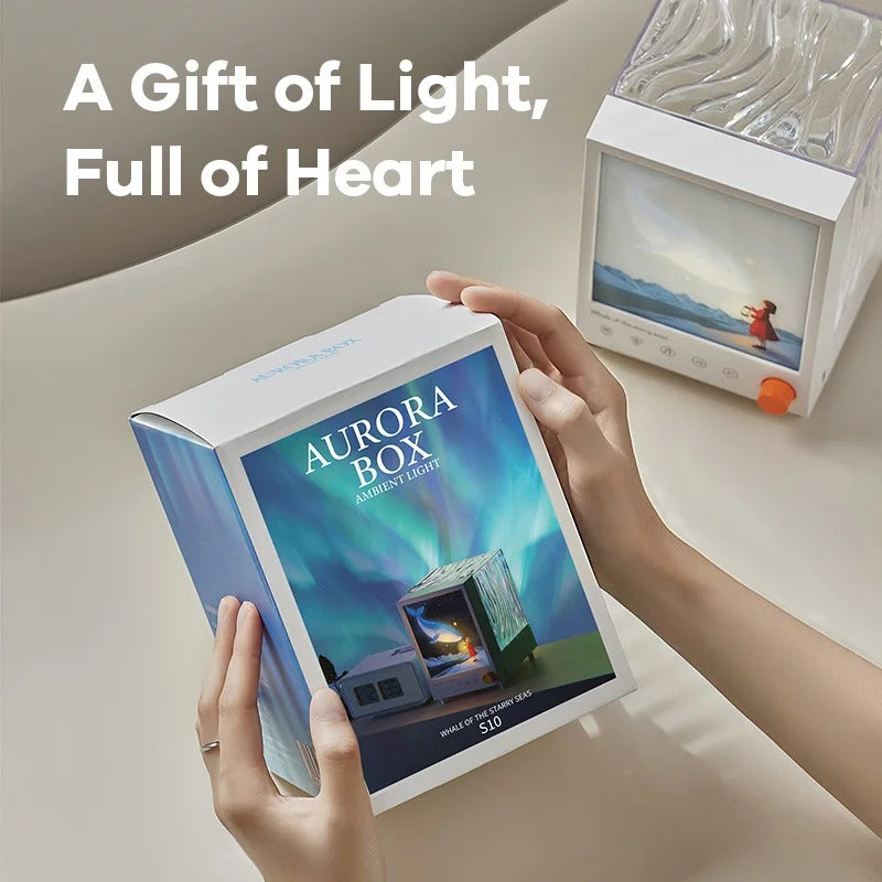 LuminaNova - Bluetooth Aurora Projector Night Light with Dimming & White Noise