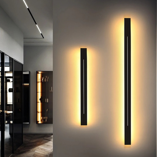 Luminaire Home - Modern LED Wall Sconce, Gold & Black Decorative Light Fixture