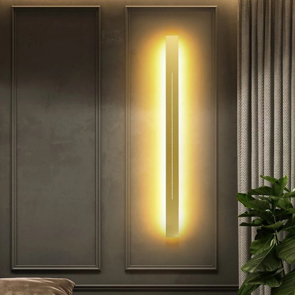 Luminaire Home - Modern LED Wall Sconce, Gold & Black Decorative Light Fixture