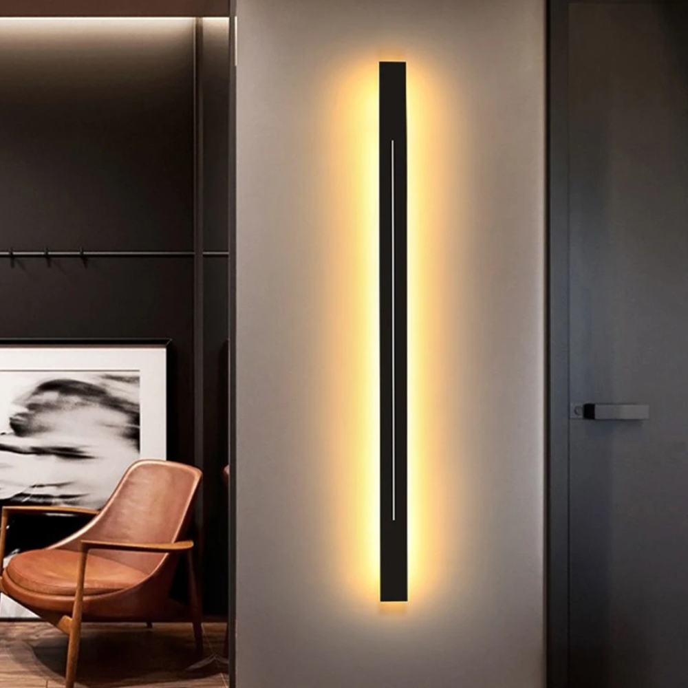 Luminaire Home - Modern LED Wall Sconce, Gold & Black Decorative Light Fixture