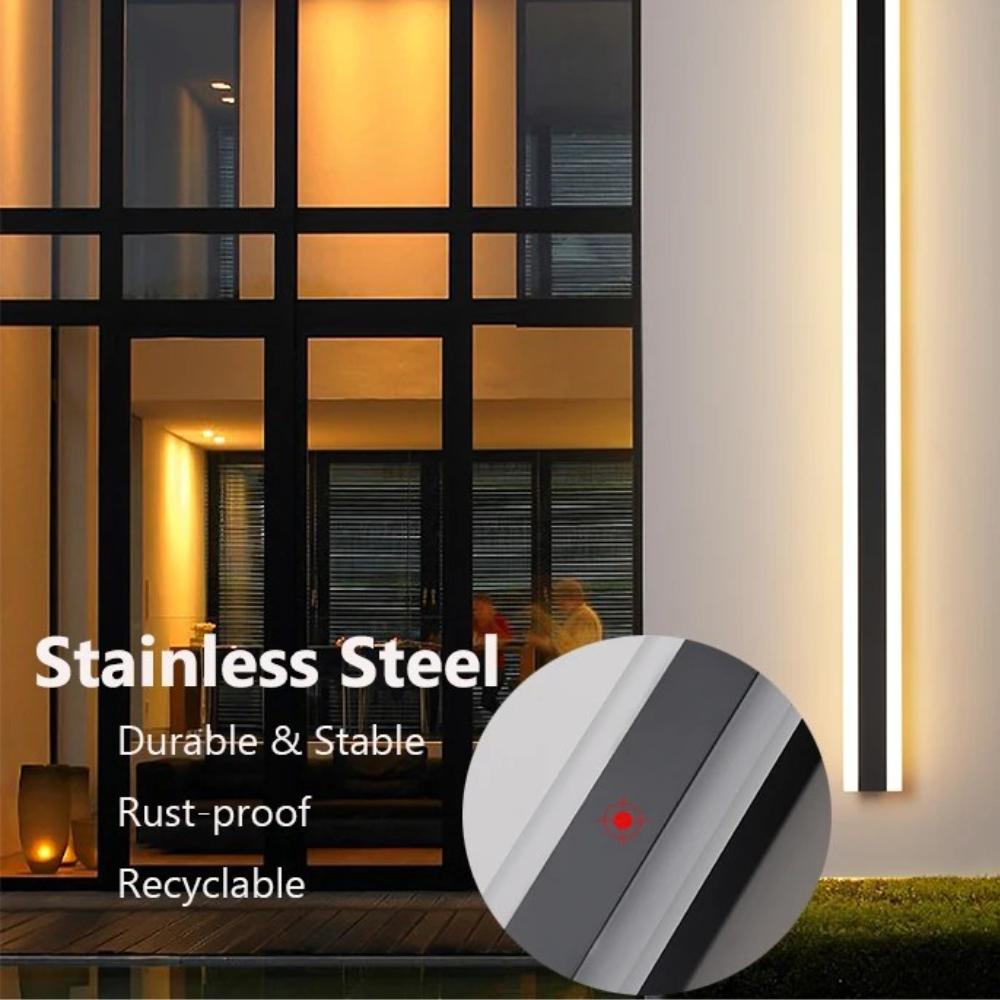 Luminos - Stainless Steel Outdoor LED Wall Light Waterproof IP65