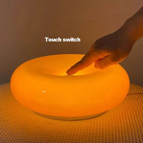 Luminos Donut USB Table Lamp - Bauhaus Style Bedside Ambient Light