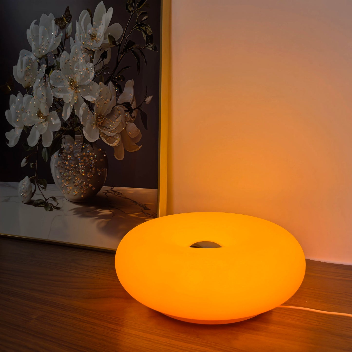 Luminos Donut USB Table Lamp - Bauhaus Style Bedside Ambient Light