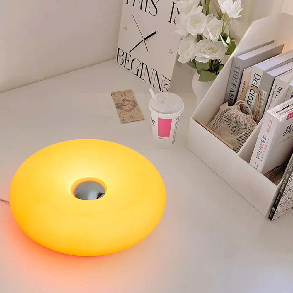 Luminos Donut USB Table Lamp - Bauhaus Style Bedside Ambient Light