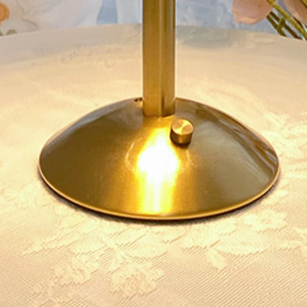 Luxurious Crystal Table Light, Rechargeable, Touch Dimmable 3 Color LED Lamp for Home Decoration