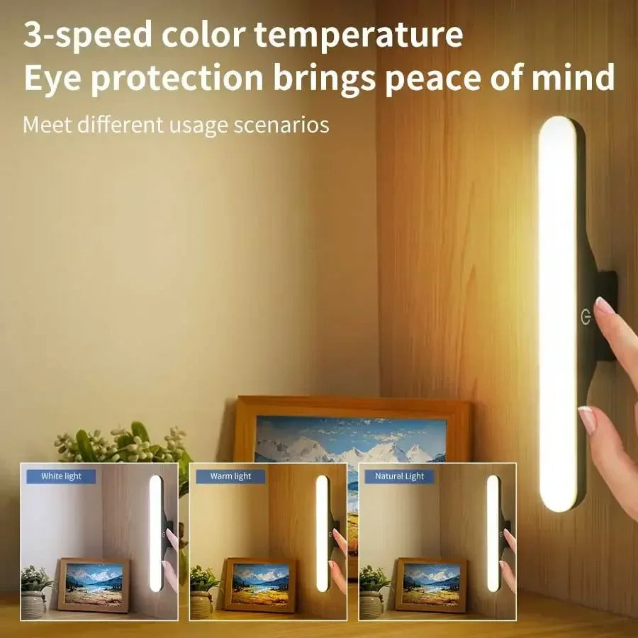 MagnifiGlow Magnetic LED Makeup Mirror Light with Eye Protection