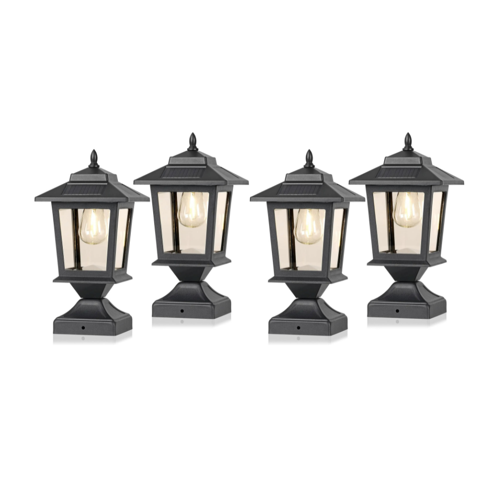 BrightGuard - Solar Lights for 4x4 Posts – Waterproof Outdoor Lamps
