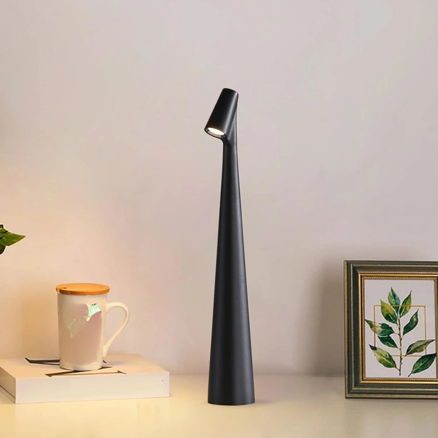Modern LED Touch Sensor Table Lamp - Portable & Rechargeable Desk Light for Reading